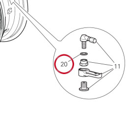 Entretoise 97612131AA — réf. 97612131AA | Ducati Store