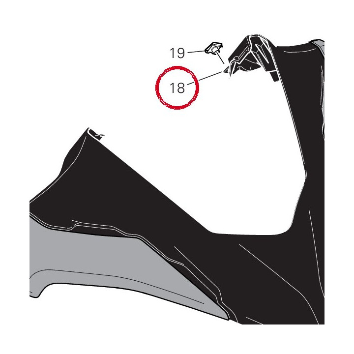 Capot avant artic white — réf. 48114812AB | Ducati Store