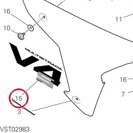 Decalcomanie droite — réf. 4381L571A | Ducati Store