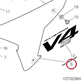 Ala sinistra 4801A911AH — réf. 4801A911AH | Ducati Store