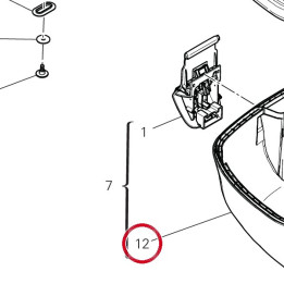 1706 Top case bottom — réf. 69812571A | Ducati Store