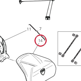 Coussin coffre supérieur — réf. 59516732AA | Ducati Store