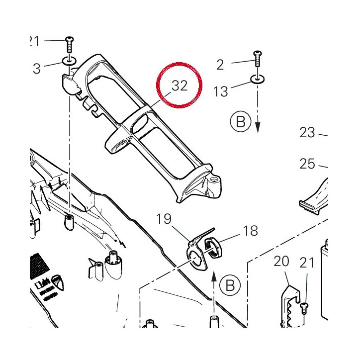 Support D'Actionneur — réf. 8291S501A | Ducati Store