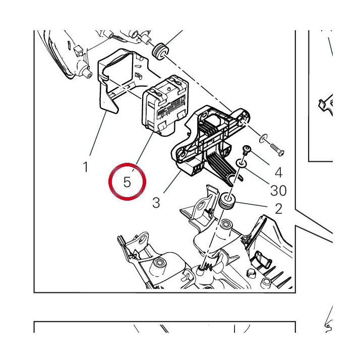 Radar arrière 54240831D — réf. 54240831D | Ducati Store
