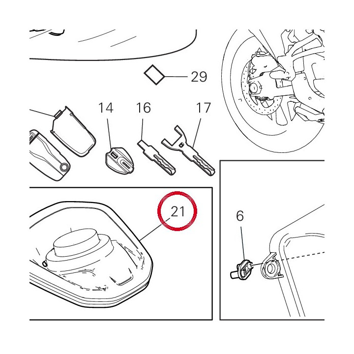 Joint 79111482A — réf. 79111482A | Ducati Store