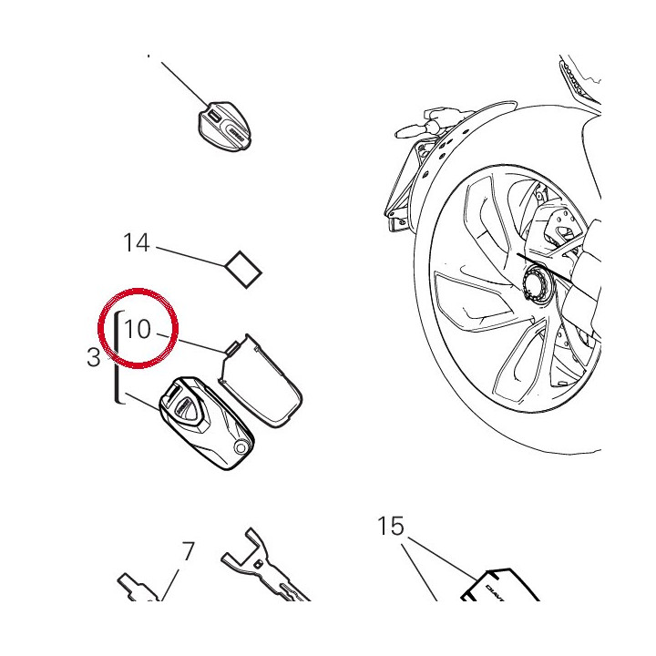 Cache 4601L831A — réf. 4601L831A | Ducati Store