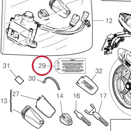 Plaque D'Inscription clé — réf. 43910561B | Ducati Store
