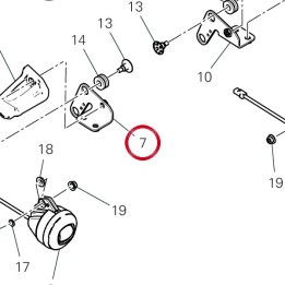 Bride supérieur droite — réf. 97612361BA | Ducati Store