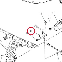 Bride inférieur droite — réf. 97612372AA | Ducati Store