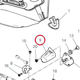 Couvercle droit 97612421A — réf. 97612421A | Ducati Store
