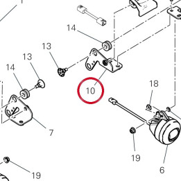 Bride supérieur gauche — réf. 97612341BA | Ducati Store