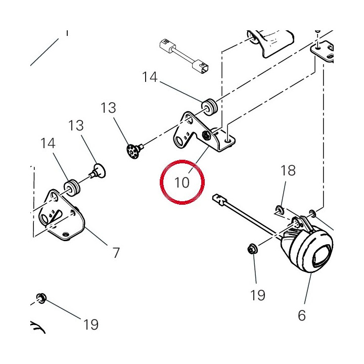 Bride supérieur gauche — réf. 97612341BA | Ducati Store