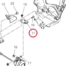 Bride inférieur gauche — réf. 97612352AA | Ducati Store