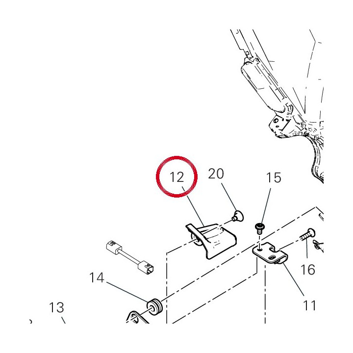 Couvercle gauche 97612431A — réf. 97612431A | Ducati Store