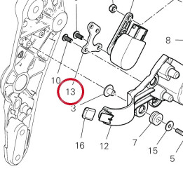 Equerre capteur 8301P091AA — réf. 8301P091AA | Ducati Store