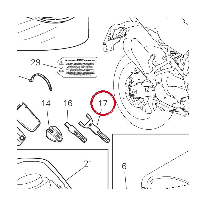 Insert clé passive — réf. 59830521A | Ducati Store