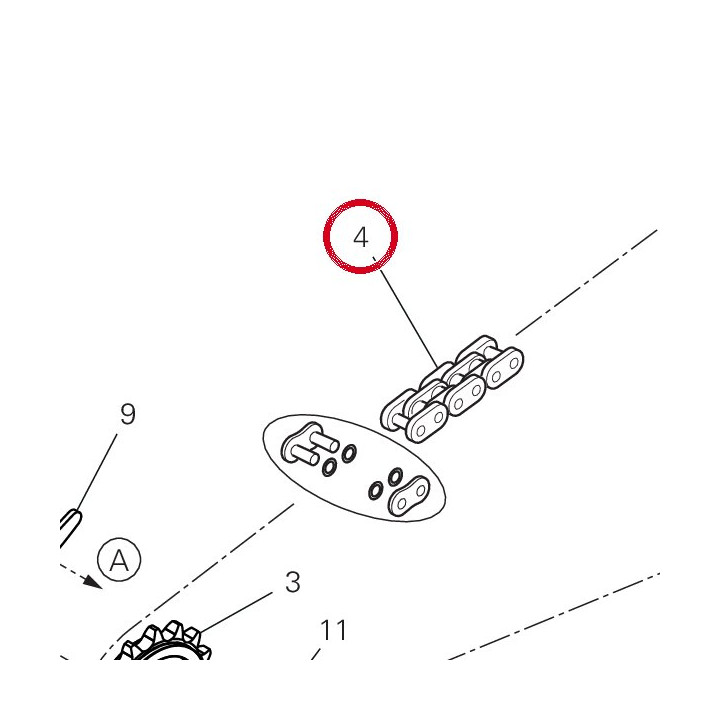 Catena 126 aperta 67641651A — réf. 67641651A | Ducati Store