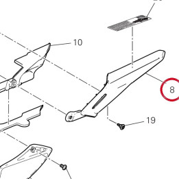 Aileron Cache-Chaîne — réf. 44610471A | Ducati Store