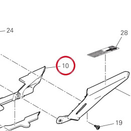 Patin chaîne supérieure — réf. 44712291B | Ducati Store