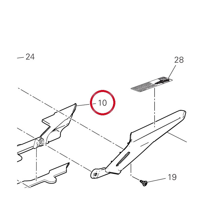 Patin chaîne supérieure — réf. 44712291B | Ducati Store