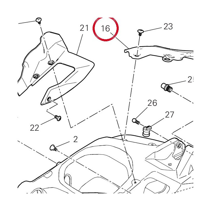 Passe-Cable 4601I061A — réf. 4601I061A | Ducati Store