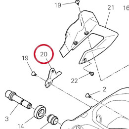Supporto asta sensore — réf. 8301I091A | Ducati Store