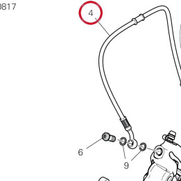 Tuyau frein avant 61811371A — réf. 61811371A | Ducati Store