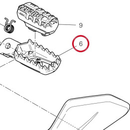Repose-Pieds gauche — réf. 46411201AA | Ducati Store