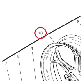 Jante roue av. 50125411AA — réf. 50125411AA | Ducati Store