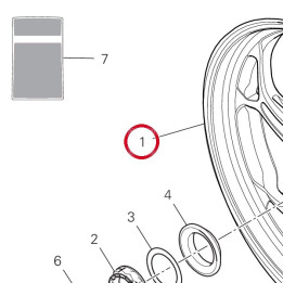 Jante roue ar. 50212361AA — réf. 50212361AA | Ducati Store