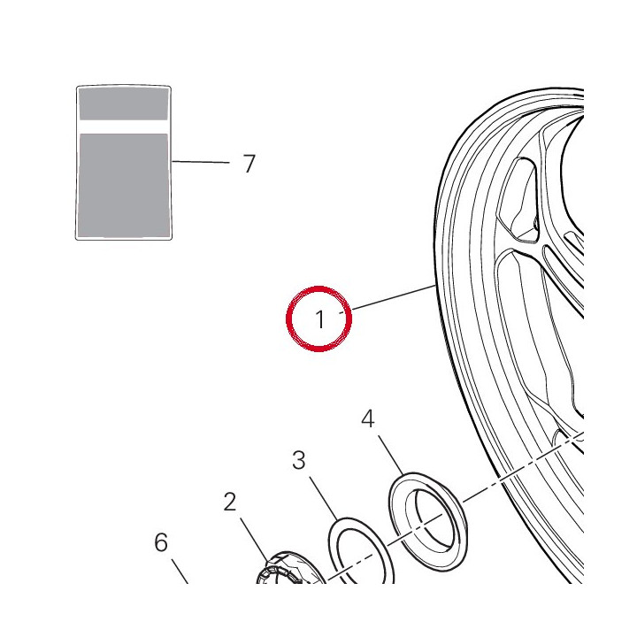 Jante roue ar. 50212361AA — réf. 50212361AA | Ducati Store