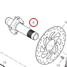 Pivot roue arrière — réf. 81920962AA | Ducati Store