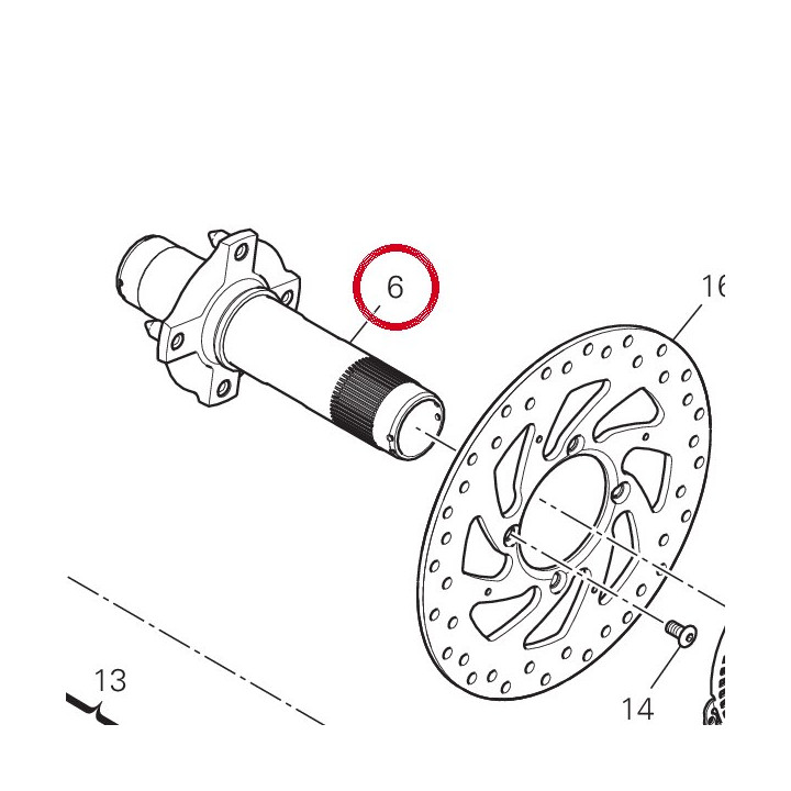 Pivot roue arrière — réf. 81920962AA | Ducati Store
