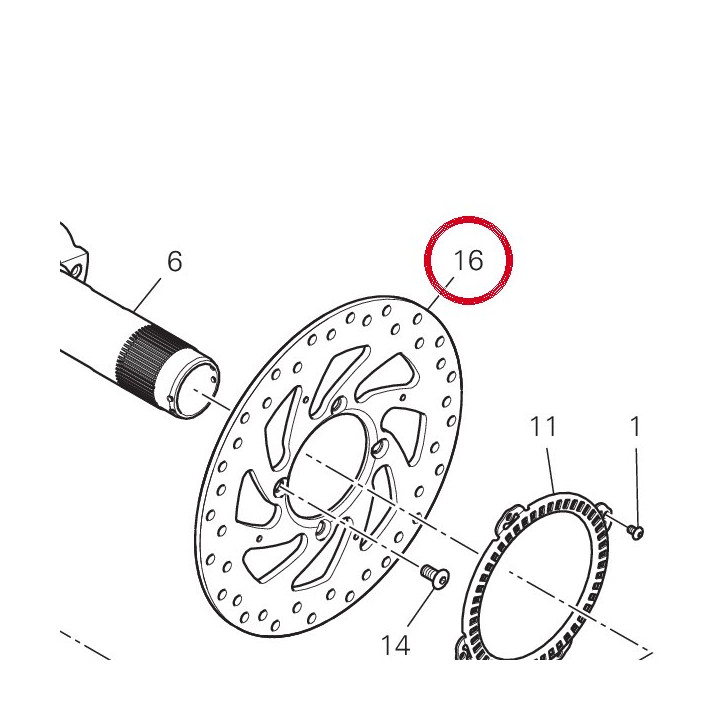 Disque frein arrière — réf. 49242031B | Ducati Store