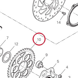 Couronne D40 49417041AA — réf. 49417041AA | Ducati Store