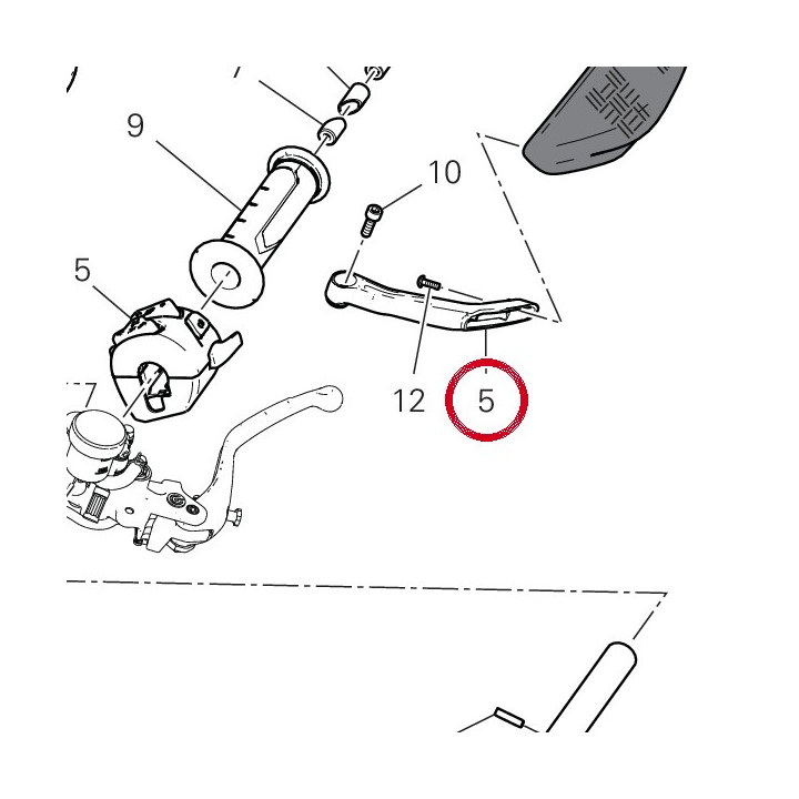 Bras protection main — réf. 4601R351AA | Ducati Store