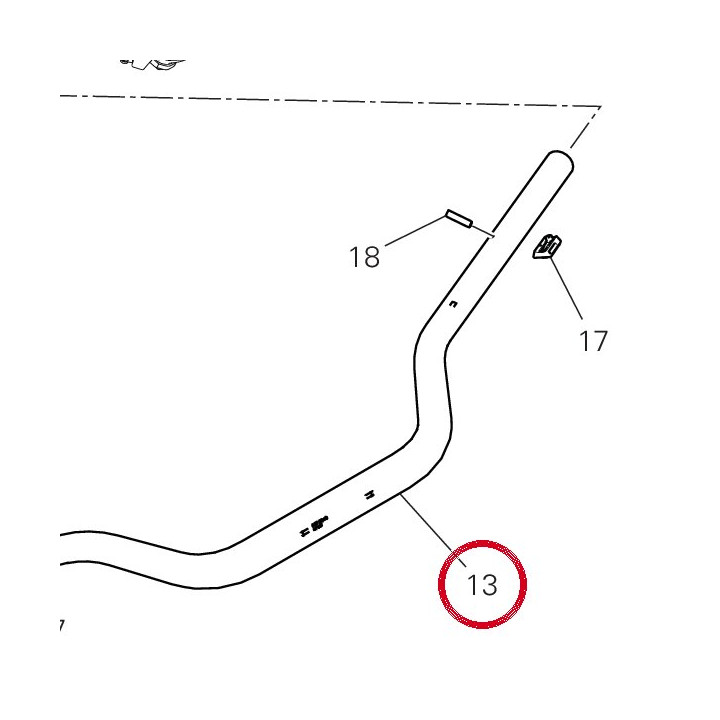 Guidon 36012234AA — réf. 36012234AA | Ducati Store