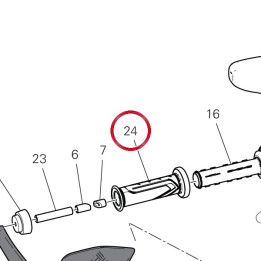 Poignée chauffante droite — réf. 36110191A | Ducati Store