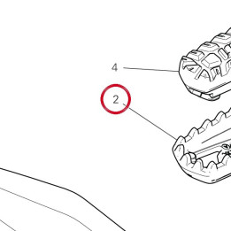 Repose-Pieds droit — réf. 46411211AA | Ducati Store