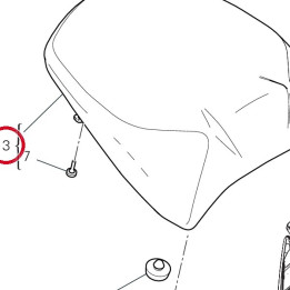Selle passager 59517381AD — réf. 59517381AD | Ducati Store
