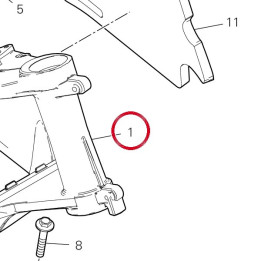 Cadre 47112441AA — réf. 47112441AA | Ducati Store