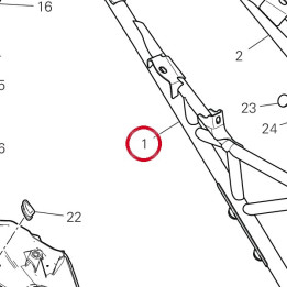 Cadre arrière droit titane — réf. 47019181A | Ducati Store