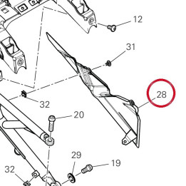 Pare-Chaleur gauche — réf. 4601P881AA | Ducati Store