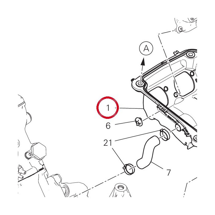 Boîte à filtre inférieure — réf. 44219452A | Ducati Store