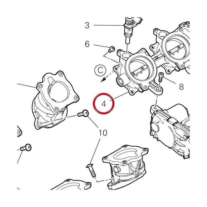 Corps papillon 28211371A — réf. 28211371A | Ducati Store