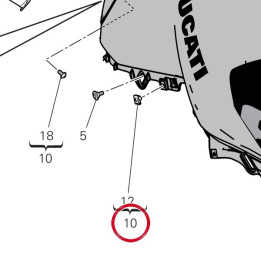 Cache réservoir 4801A921AW — réf. 4801A921AW | Ducati Store
