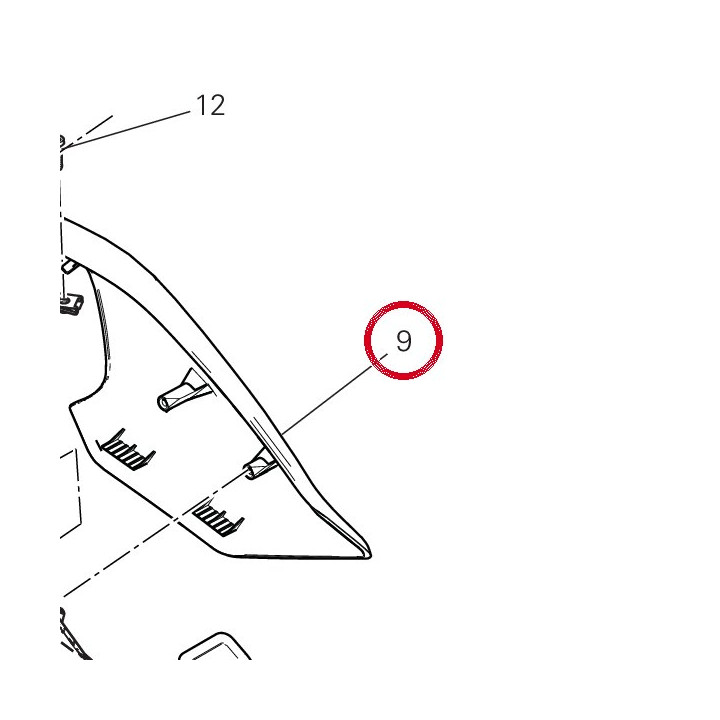 Panneau lateral gauche — réf. 48217431BB | Ducati Store