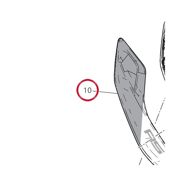 Panneau lateral droit — réf. 48217421BB | Ducati Store