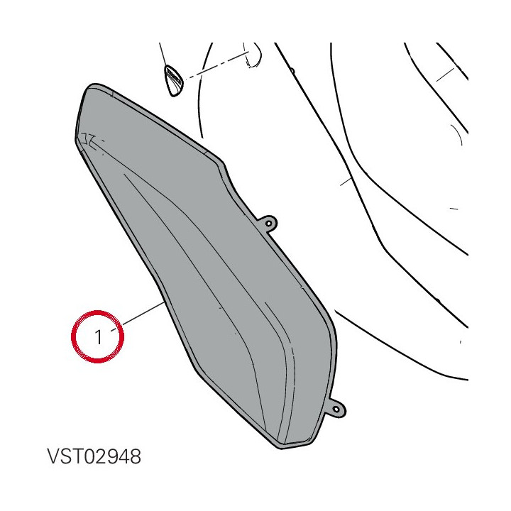 Calotte droit iceberg — réf. 69812541AT | Ducati Store