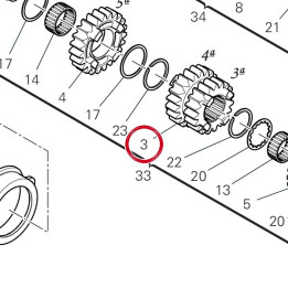 Engrenage menant 3/4Me — réf. 17215741B | Ducati Store